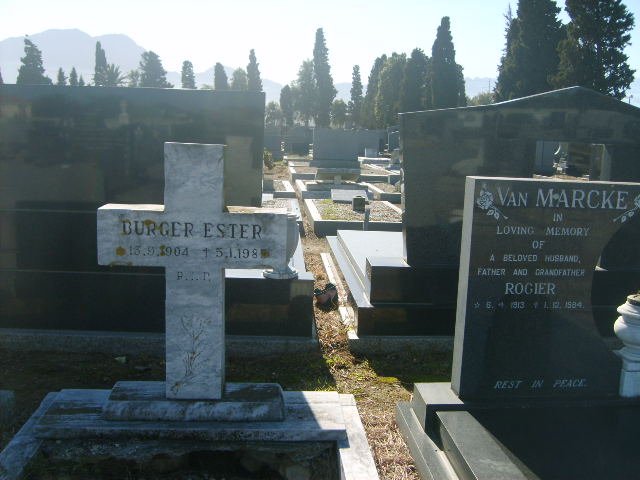 BURGER Ester 1904-198?