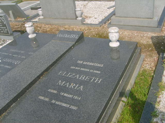 BYL Elizabeth Maria, van der 1914-2002