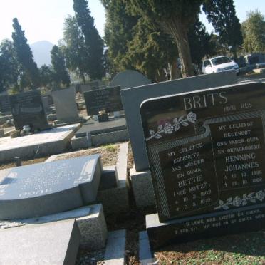 BRITS Henning Johannes 1898-1988 &amp; Bettie KOETZE 1902-1975