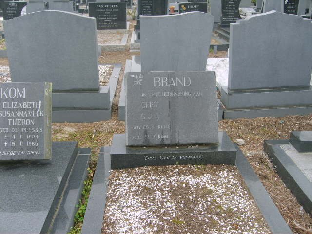 BRAND G.J.J. 1940-1980