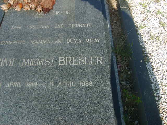 BRESLER Mimi 1914-1988