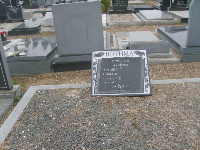 BOTHMA Antonie Albertus 1912-1982