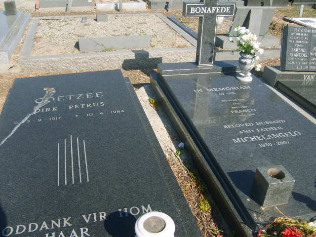 BONAFEDE Michelangelo 1930-2007 &amp; Frances ??-??