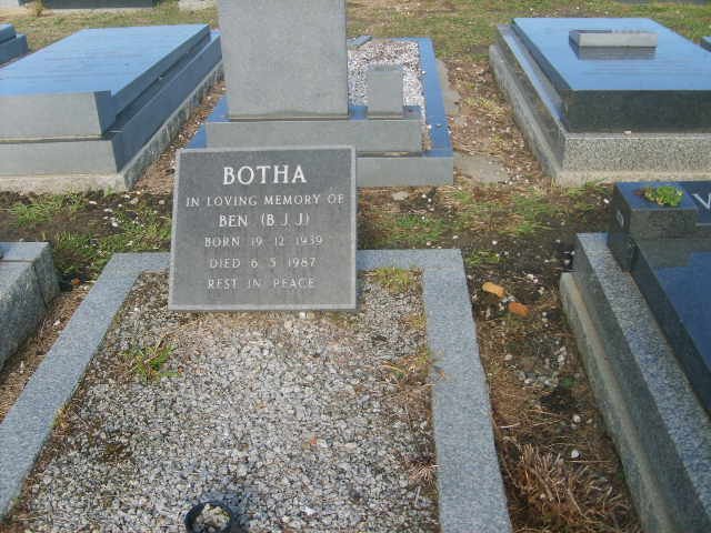 BOTHA B.J.J. 1930-1987