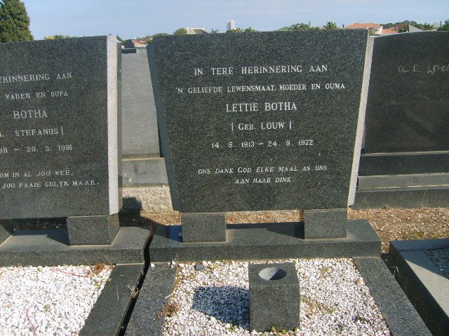 BOTHA Lettie nee LOUW 1913-1972