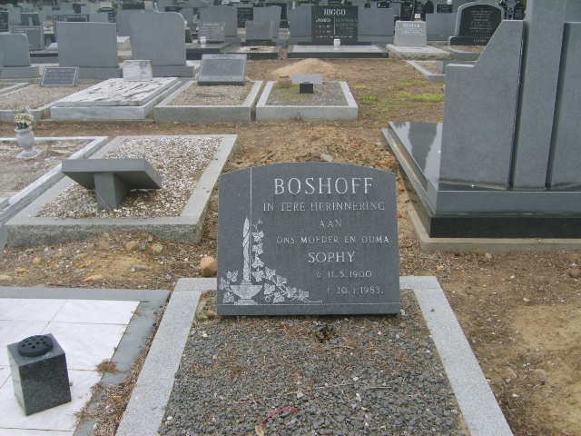 BOSHOFF Sophy 1900-1983