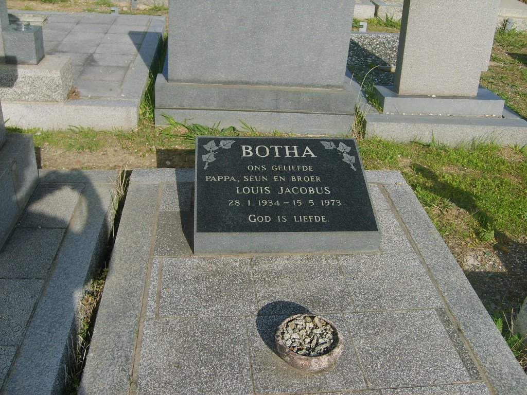 BOTHA Louis Jacobus 1934-1973