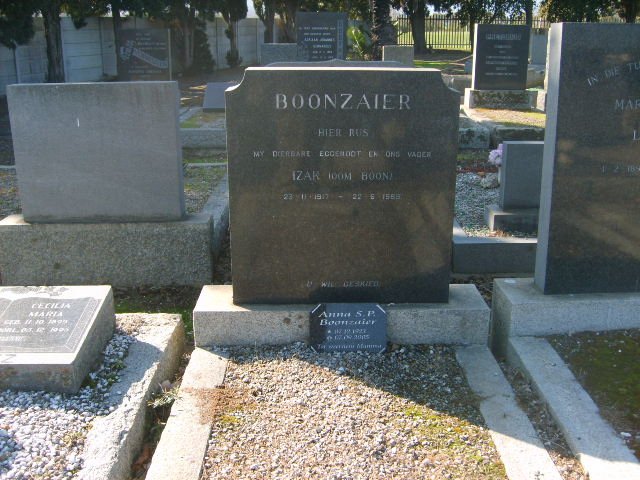 BOONZAIER Izak 1917-1989 :: BOONZAIER Anna S.P. 1923-2005