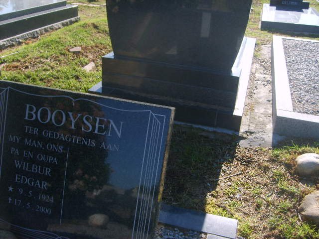BOOYSEN Wilbur Edgar 1924-2000