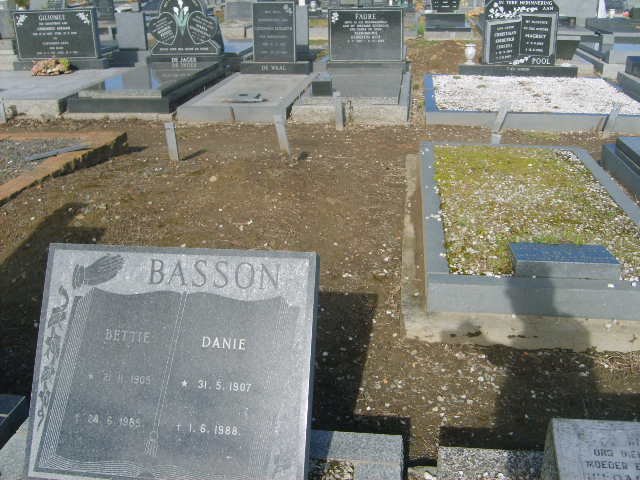 BASSON Danie 1907-1988 &amp; Bettie 1905-1989
