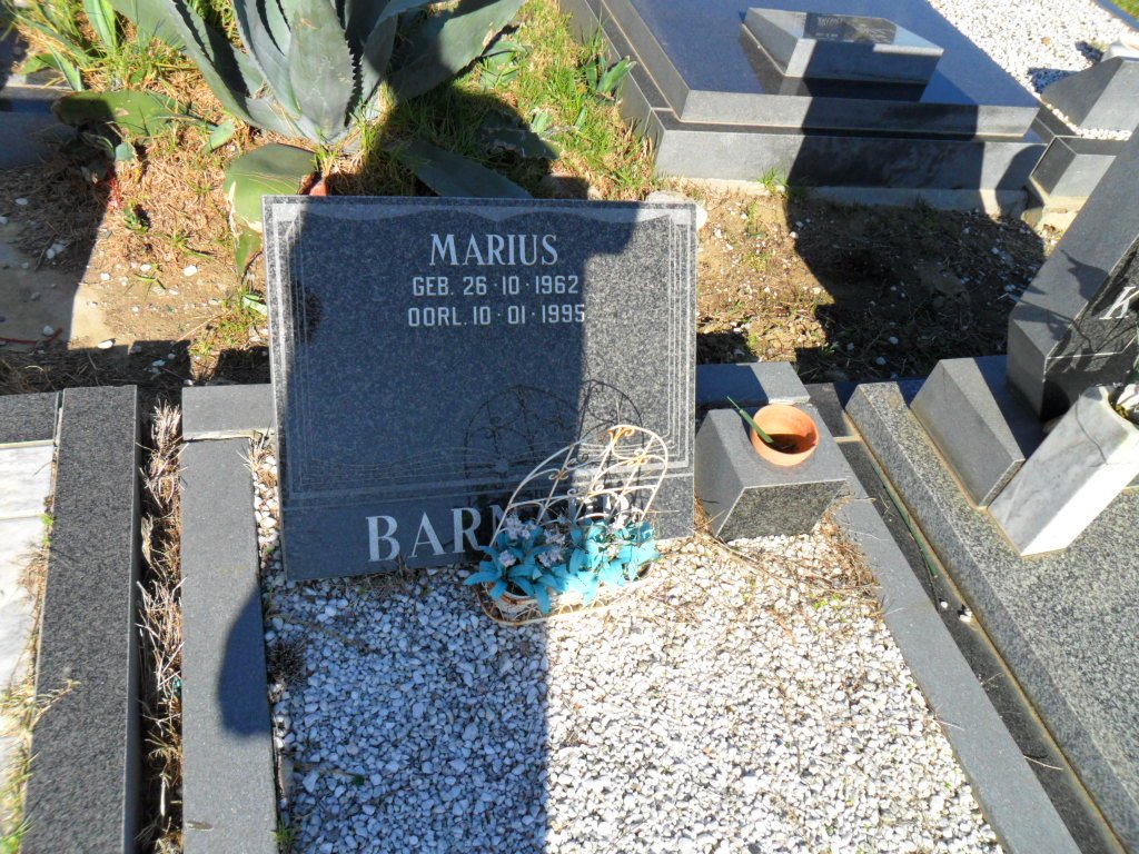 BARNARD Marius 1962-1995