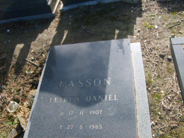 BASSON Petrus Daniel 1907-1985