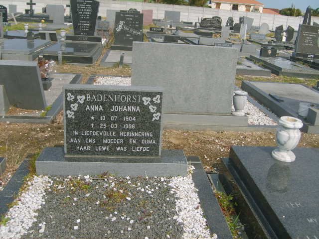 BADENHORST Anna Johanna 1904-1996