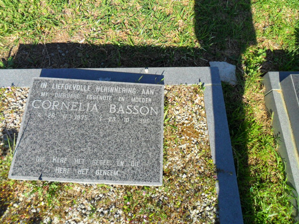 BASSON Cornelia 1935-1995