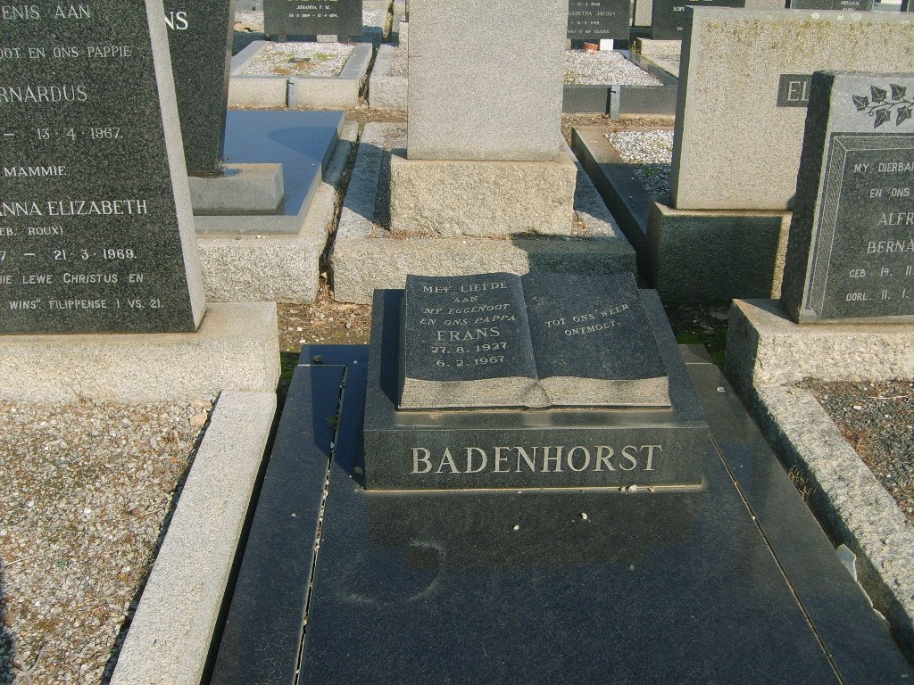 BADENHORST Frans 1927-1967