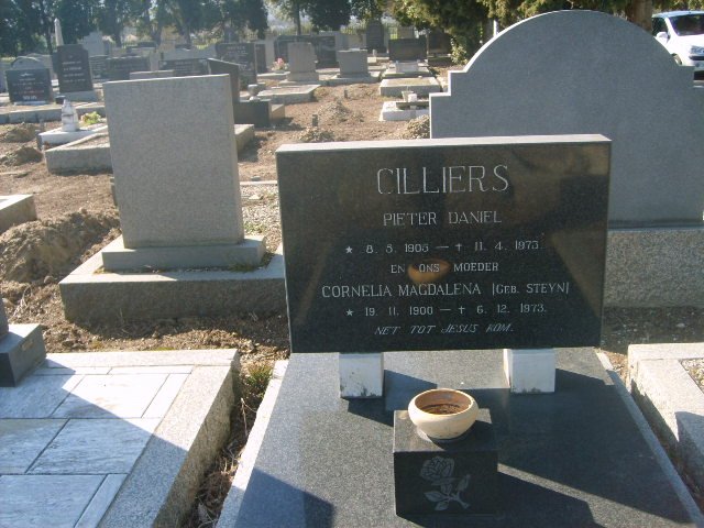 CILLIERS Pieter Daniel 1906-1973 &amp; Cornelia Magdalena STEYN 1900-1973