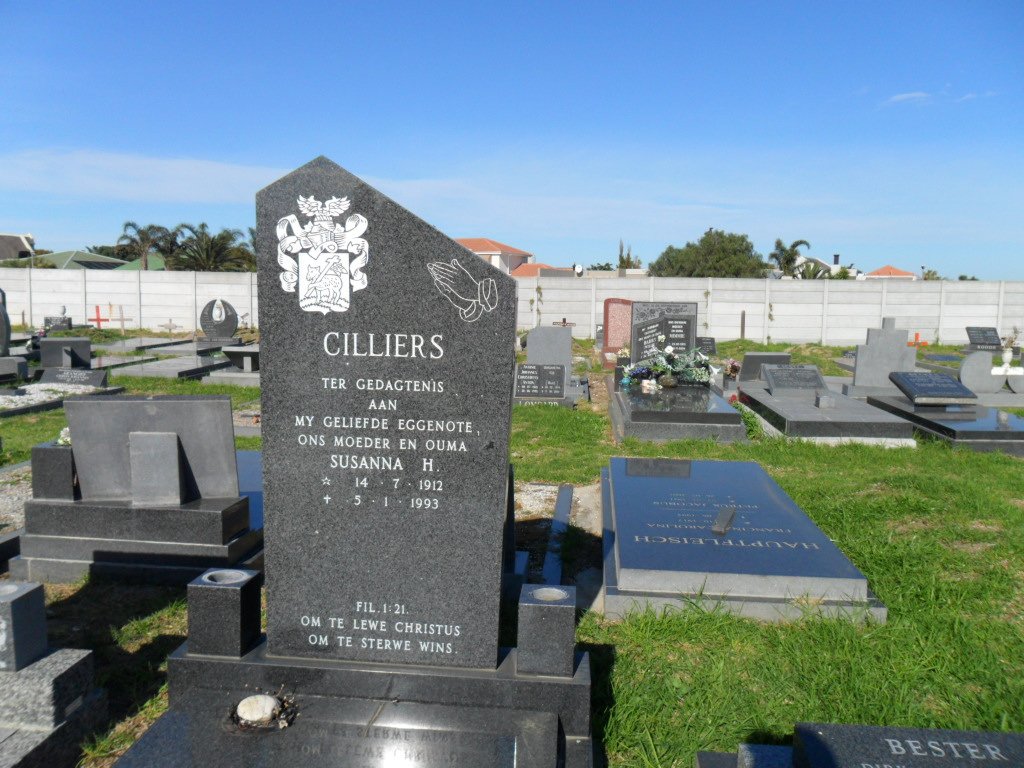 CILLIERS Susanna H. 1912-1993