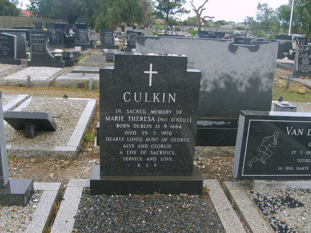 CULKIN Marie Theresa nee O'NIEL 1884-1976