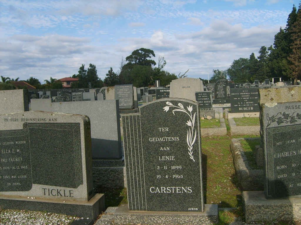 CARSTENS Lenie 1899-1965