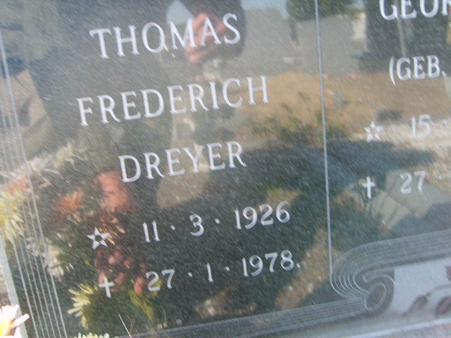 CALITZ Thomas Frederich Dreyer 1926-1978