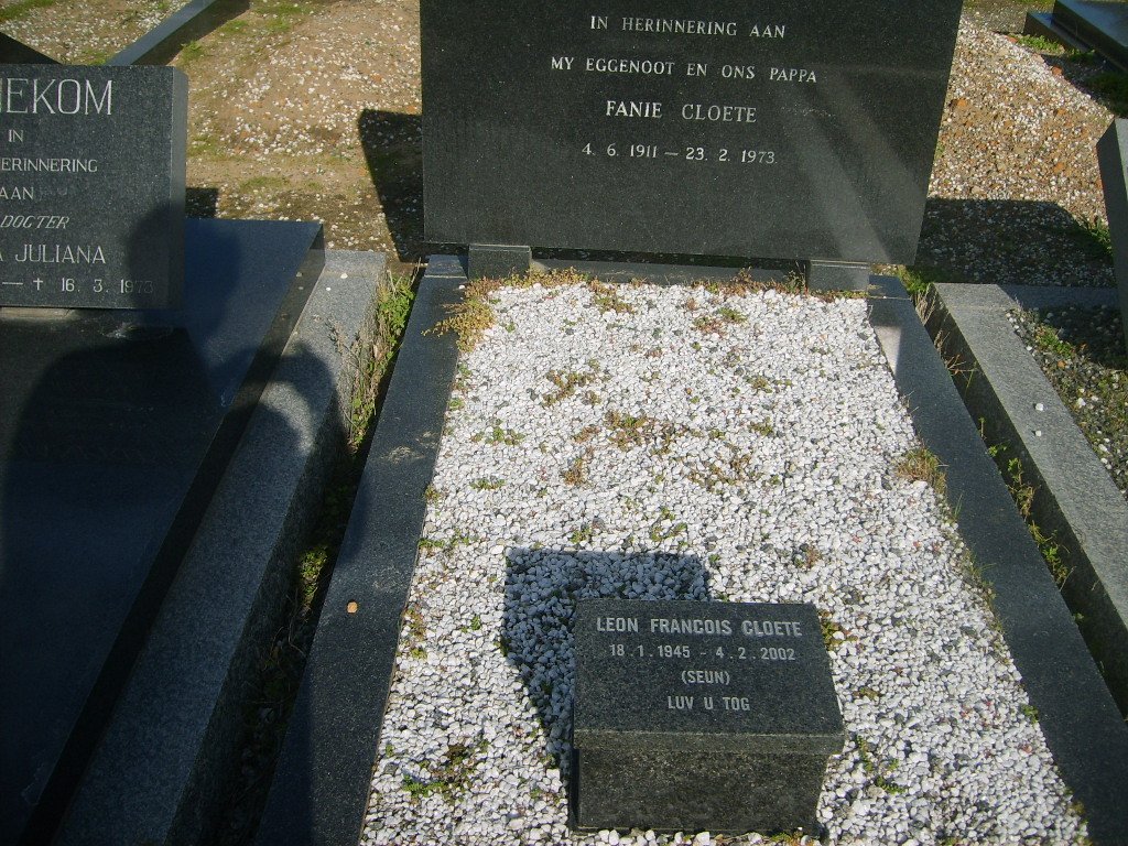 CLOETE Leone Francois 1945-2002