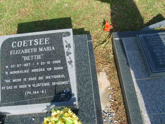 COETSEE Elizabeth Maria 1927-2006