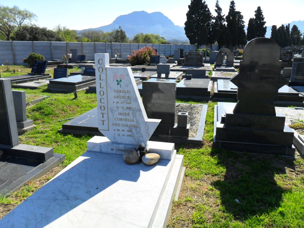 COLLOCOT Gerald Arthur 1924-1993 &amp; Irene Cornelia GOLDIE 1924-2006