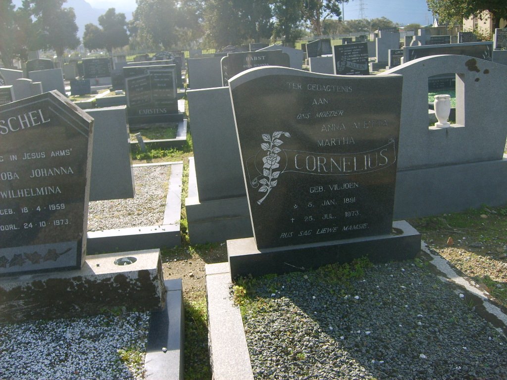 CORNELIUS Anna Alecia Martha nee VILJOEN 1891-1973