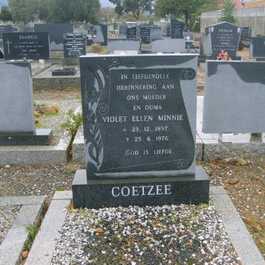 COETZEE Violet Ellen Minnie 1897-1976