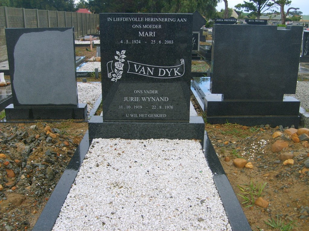 DYK Jurie Wynand, van 1919-1976  &amp; Mari 1924-2003