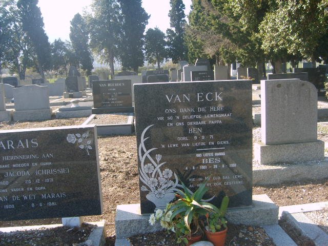ECK Ben, van -1971 &amp; Bes 1901-1981