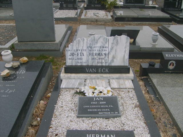 ECK Hendrik, van 1917-1994 :: VAN ECK Jan 1943-2009 :: VAN ECK Jo-Fia 1951-1982