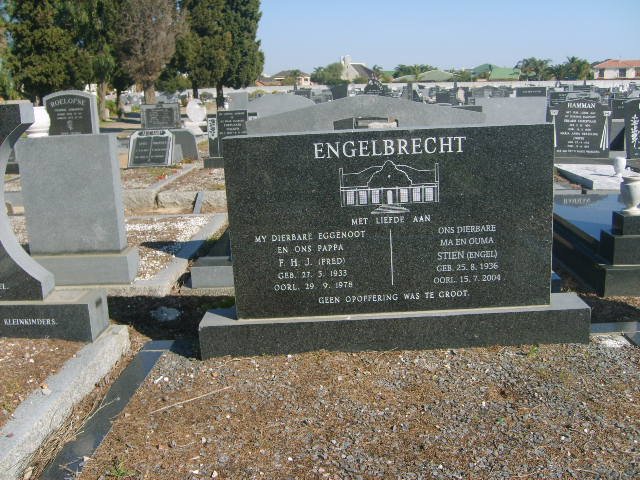 ENGELBRECHT F.H.J. 1933-1978 &amp; Stien 1936-2004