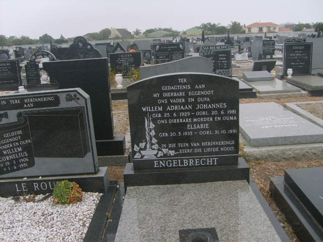 ENGELBRECHT Willem Adriaan Johannes 1929-1981 &amp; Elsabie 1935-1991