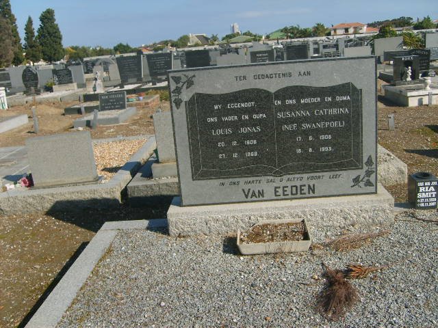 EEDEN Louis Jonas, van 1906-1969 &amp; Susanna Catherina SWANEPOEL 1906-1993