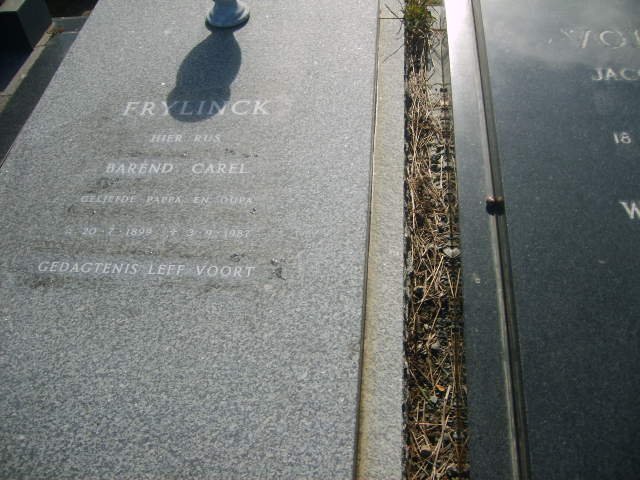 FRYLINCK Barend Carel 1899-1987
