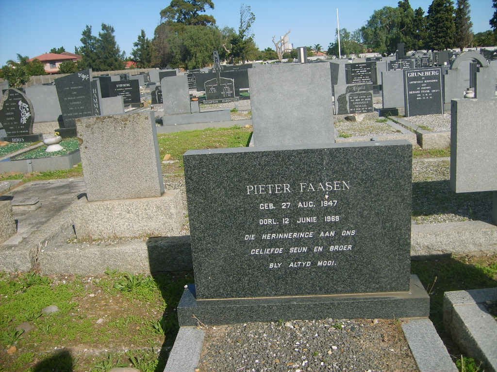 FAASEN Pieter 1947-1969