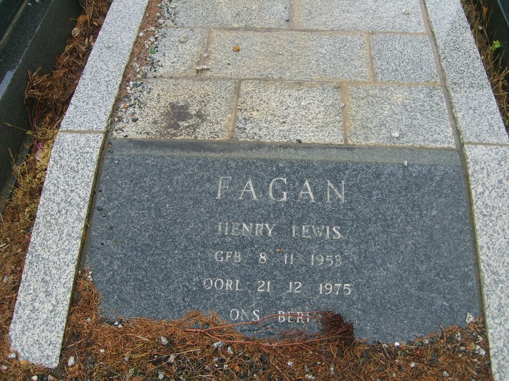 FAGAN Henry Lewis 1958-1975