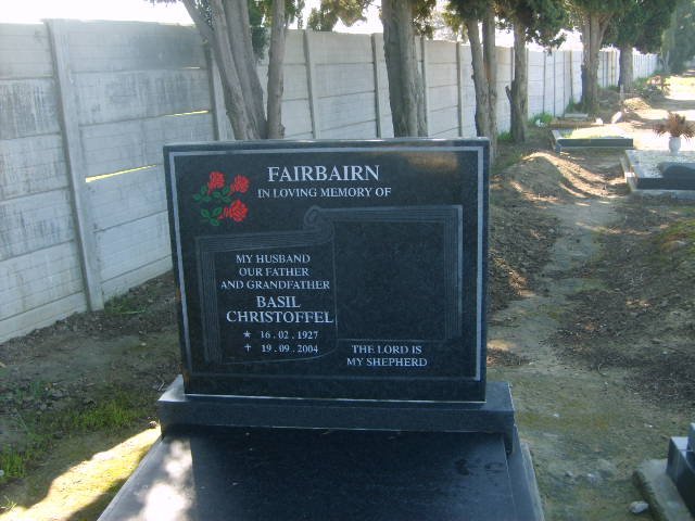 FAIRBURN Basil Christoffel 1927-2004
