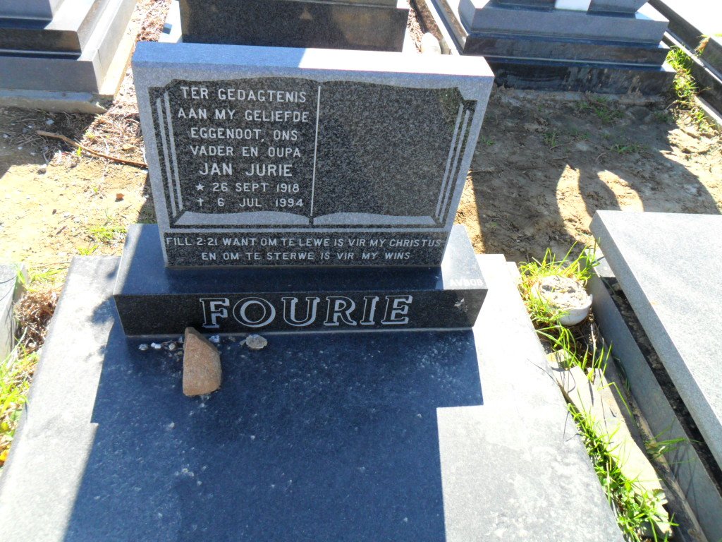 FOURIE Jan Jurie 1918-1994