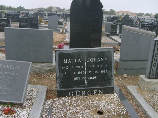 GURGEN Johann 1906-1993 &amp; Matla 1905-1980