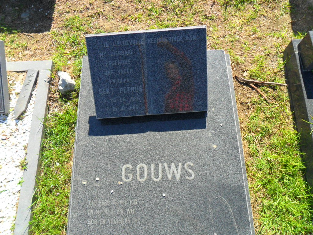 GOUWS Gert Petrus 1936-1996