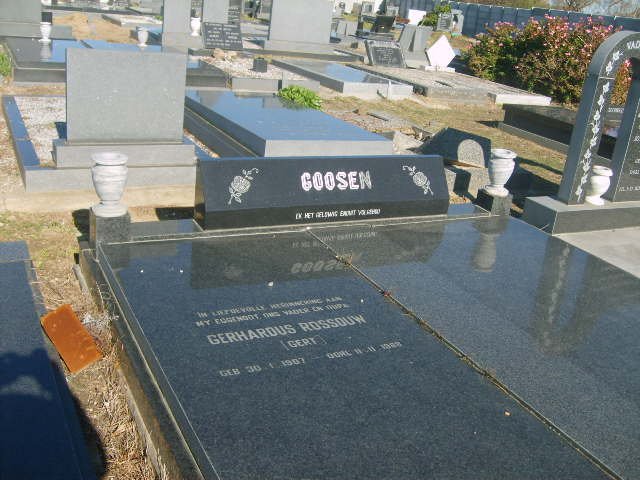 GOOSEN Gerhardus Rossouw 1907-198?