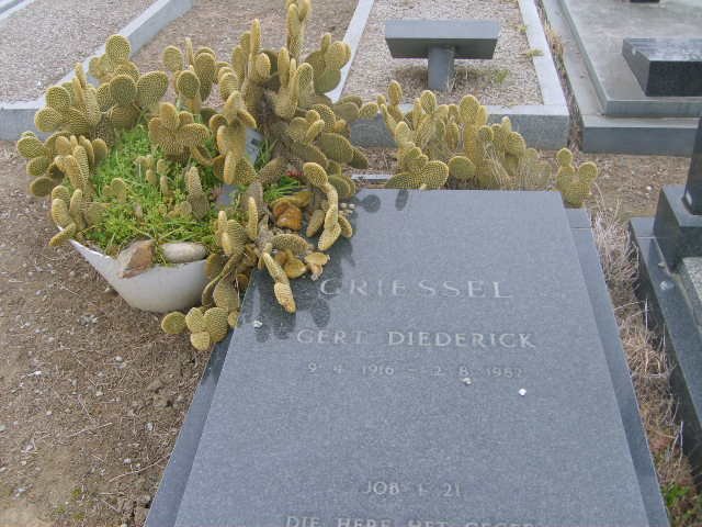 GRIESSEL Gert Diederick 1910-1982