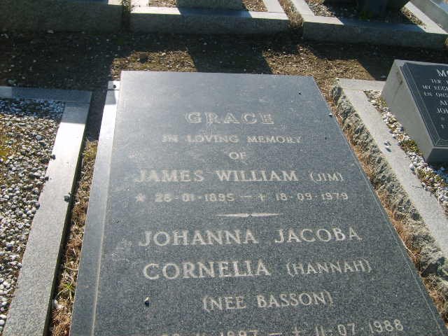 GRACE James William 1895-1979 &amp; Johanna Jacoba Cornelia BASSON 1897-1988