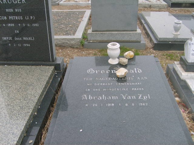 GROENEWALD Abraham Van Zyl 1919-1982