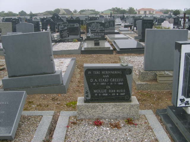 GREEF D.A. 1903-1980 &amp; Molly RUST 1906-1987