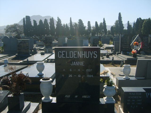 GELDENHUYS Jannie 1937-1984