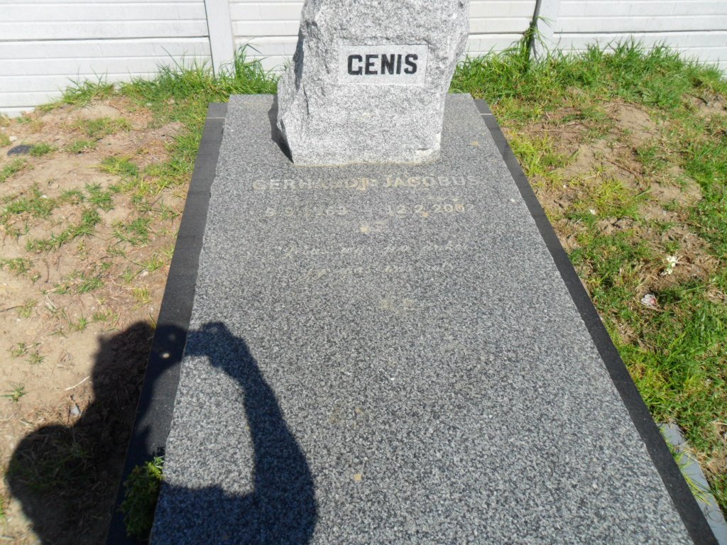 GENIS Gerhardus Jacobus 1963-2002