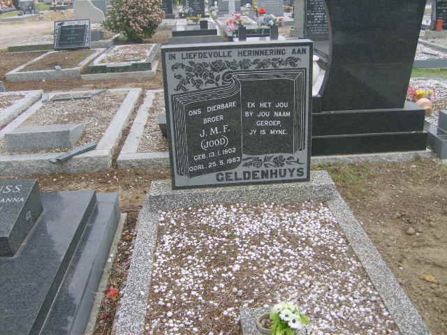 GELDENHUYS J.M.E. 1903-1983